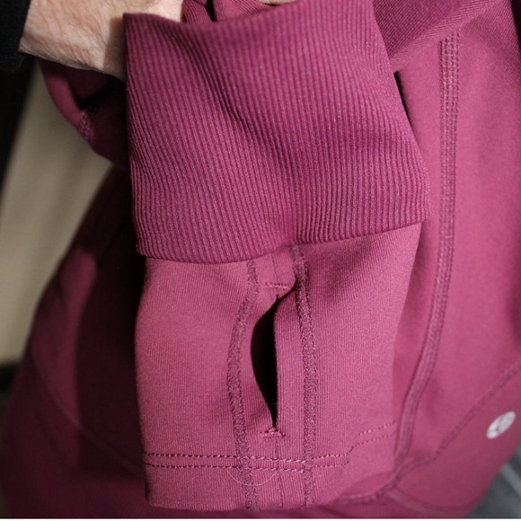 Lululemon Define On The Move Womens Red Merlot full zip hooded Jacket - Picture 7 of 13